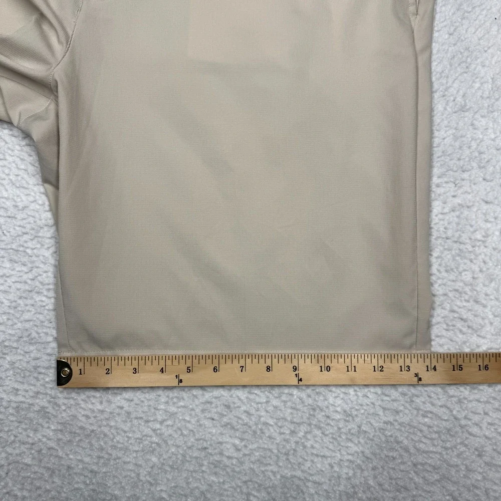 Adidas Khaki Golf Shorts Flat Front Beige Men's Size 44 11
